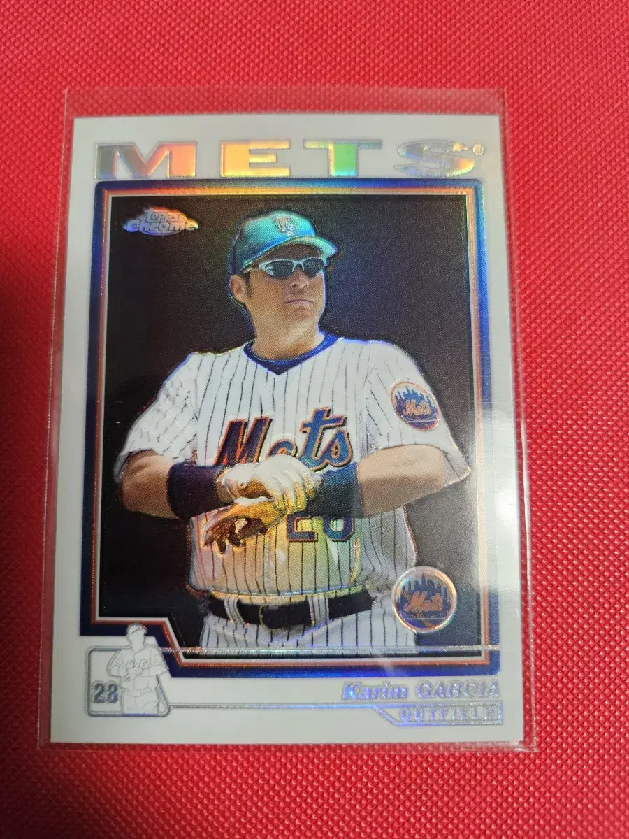 롯데 한화 용병 카림 가르시아 Topps Chrome 리플렉터 카드